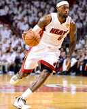 Miami, FL - June 21:  Miami Heat and Oklahoma City Thunder Game Five, LeBron James Fotografisk tryk af Ronald Martinez