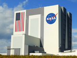 Vab Building at Sunrise, Cape Canaveral, Ksc, Titusville, Florida, Usa Photographic Print by Maresa Pryor