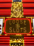 Detail of Fremont Casino Sign, Fremont Street Experience, Downtown, Las Vegas, Nevada, Usa Photographic Print by Walter Bibikow