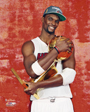 Chris Bosh with the NBA Championship Trophy Photo