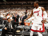 Miami, FL - June 21:  Miami Heat and Oklahoma City Thunder Game Five, Dwyane Wade Photographic Print by Issac Baldizon