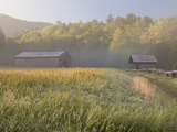 Dan Lawson Place at Sunrise, Cades Cove, Great Smoky Mountains National Park, Tennessee, Usa Photographic Print by Adam Jones