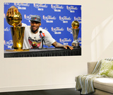 Miami, FL - June 21:  Miami Heat and Oklahoma City Thunder Game Five, LeBron James Art