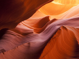Sunlight Filters Down Carved Red Sandstone Walls of Lower Antelope Canyon, Page, Arizona, Usa Photographic Print by Paul Souders