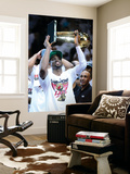 Miami, FL - June 21:  Miami Heat and Oklahoma City Thunder Game Five, Dwyane Wade Prints by Ronald Martinez