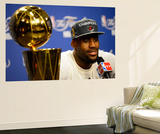 Miami, FL - June 21:  Miami Heat and Oklahoma City Thunder Game Five, LeBron James Wall Mural by Ronald Martinez