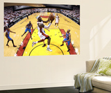 Miami, FL - June 21:  Miami Heat and Oklahoma City Thunder Game Five, LeBron James and Derek Fisher Wall Mural by Ronald Martinez
