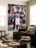 Miami, FL - June 21:  Miami Heat and Oklahoma City Thunder Game Five, Mario Chalmers Wall Mural by Mike Ehrmann