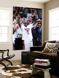 Miami, FL - June 21:  Miami Heat and Oklahoma City Thunder Game Five, LeBron James Posters by Mike Ehrmann