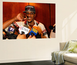 Miami, FL - June 21:  Miami Heat and Oklahoma City Thunder Game Five, Mario Chalmers Wall Mural by Mike Ehrmann