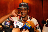 Miami, FL - June 21:  Miami Heat and Oklahoma City Thunder Game Five, Mario Chalmers Photographic Print by Mike Ehrmann
