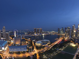 Central Business District and Marina Bay Sands Hotel, Singapore Photographic Print by Jon Arnold