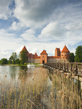Lithuania, Trakai, Trakai Historical National Park, Island Castle on Lake Galve Photographic Print by Walter Bibikow