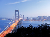 USA, California, San Francisco, City Skyline and Bay Bridge from Treasure Island Photographic Print by Gavin Hellier