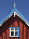 Lithuania, Western Lithuania, Curonian Spit, Nida, Village House Detail Photographic Print by Walter Bibikow
