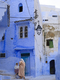 Morocco, Rif Mountains, Chefchaouen, Medina Photographic Print by Michele Falzone