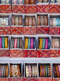 Colourful Braclets for Sale in a Shop in Jaipur, Rajasthan, India Photographic Print by Gavin Hellier