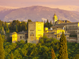The Alhambra Palace at Sunset, Granada, Granada Province, Andalucia, Spain Photographic Print by Doug Pearson