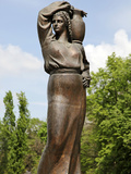Part of a Fountain in the Herastrau Park in Bucharest, Herastrau Park Is a Large Park on the Northe Photographic Print by David Bank