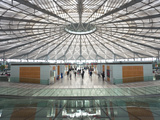People Walking in the New Modern Shanghai South Railway Station, Shanghai, China Photographic Print by Gavin Hellier