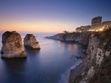 Lebanon, Beirut, the Corniche, Pigeon Rocks Photographic Print by Michele Falzone