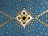 Poland, Cracow, Extraordinary Art Nouveau Ceiling Decoration in the Franciscan Church, Designed by  Photographic Print by Katie Garrod