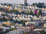 Typical Victorian Houses in San Francisco, California, USA Photographie par Gavin Hellier