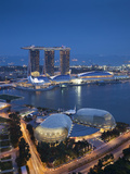 Marina Bay Sands Hotel and Esplanade Theatre, Singapore Photographic Print by Jon Arnold