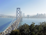 USA, California, San Francisco, City Skyline and Bay Bridge from Treasure Island Photographic Print by Gavin Hellier