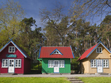 Lithuania, Western Lithuania, Curonian Spit, Nida, Village House Detail Photographic Print by Walter Bibikow