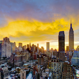 USA, New York, Manhattan, Midtown Skyline Including Empire State Building Photographic Print by Alan Copson