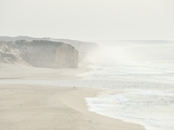 Foz Do Arelho Seashore in a Foggy Day. Portugal Photographic Print by Mauricio Abreu