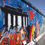 Eastside Gallery (Berlin Wall), Muhlenstrasse, Berlin, Germany Photographic Print by Jon Arnold