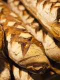 France, Moselle, Lorraine Region, Metz, Covered Market, Artisan Bread Photographic Print by Walter Bibikow