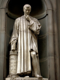 Italy, Florence, Western Europe, Statue of Niccolo Machiavelli Mostly known for Writing 'The Prince Photographic Print by Ken Scicluna