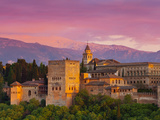 The Alhambra Palace at Sunset, Granada, Granada Province, Andalucia, Spain Fotografie-Druck von Doug Pearson