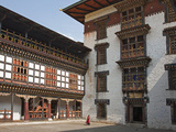 Impressive Dzong, or Fortress, Trashigang, Built in 1667 on a High Promontory Overlooking the Confl Photographic Print by Nigel Pavitt