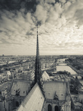 France, Paris, View of the Seine River and City from the Notre Dame Cathedral Photographic Print by Walter Bibikow