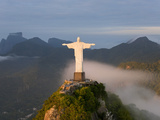 Statue of Jesus, known as Cristo Redentor (Christ the Redeemer), on Corcovado Mountain in Rio De Ja Photographic Print by Peter Adams