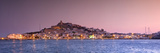 Spain, Balearic Islands, Ibiza, View of Ibiza Old Town (UNESCO Site), and Dalt Vila Photographic Print by Michele Falzone