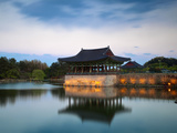 Korea, Gyeongsangbuk-Do, Gyeongju, Anapji Pond Photographic Print by Jane Sweeney
