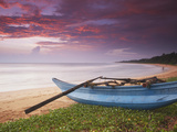 Bentota Beach at Sunset, Western Province, Sri Lanka Photographic Print by Ian Trower