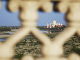 View of Taj Mahal from Agra Fort, Agra, Uttar Pradesh, India Photographic Print by Ian Trower