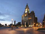 The Royal Liver Building Is a Grade I Listed Building Located in Liverpool, England, Pier Head Photographic Print by David Bank