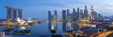 Central Business District and Marina Bay Sands Hotel, Singapore Fotoprint van Jon Arnold