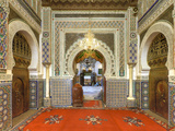 Morocco, Fes, Medina (Old Town), Zaouia Moulay Idriss Ii Mausoleum Photographic Print by Michele Falzone