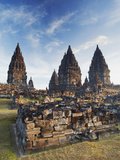 Temples at Prambanan Complex, Java, Indonesia Photographic Print by Ian Trower