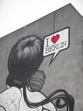 I love Berlin, peinture murale sur un immeuble, Berlin, Allemagne Photographie par Jon Arnold