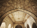 Ceiling of Khas Mahal in Agra Fort, Agra, Uttar Pradesh, India Photographie par Ian Trower
