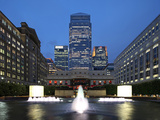 One Canada Square in London Canary Wharf Is the Second Tallest Building in the United Kingdom and W Photographic Print by David Bank